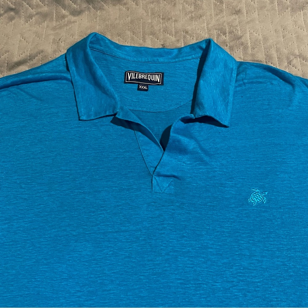 Vilebrequin linen polo shirt mens‎ XXXL NWOT - Picture 3 of 14